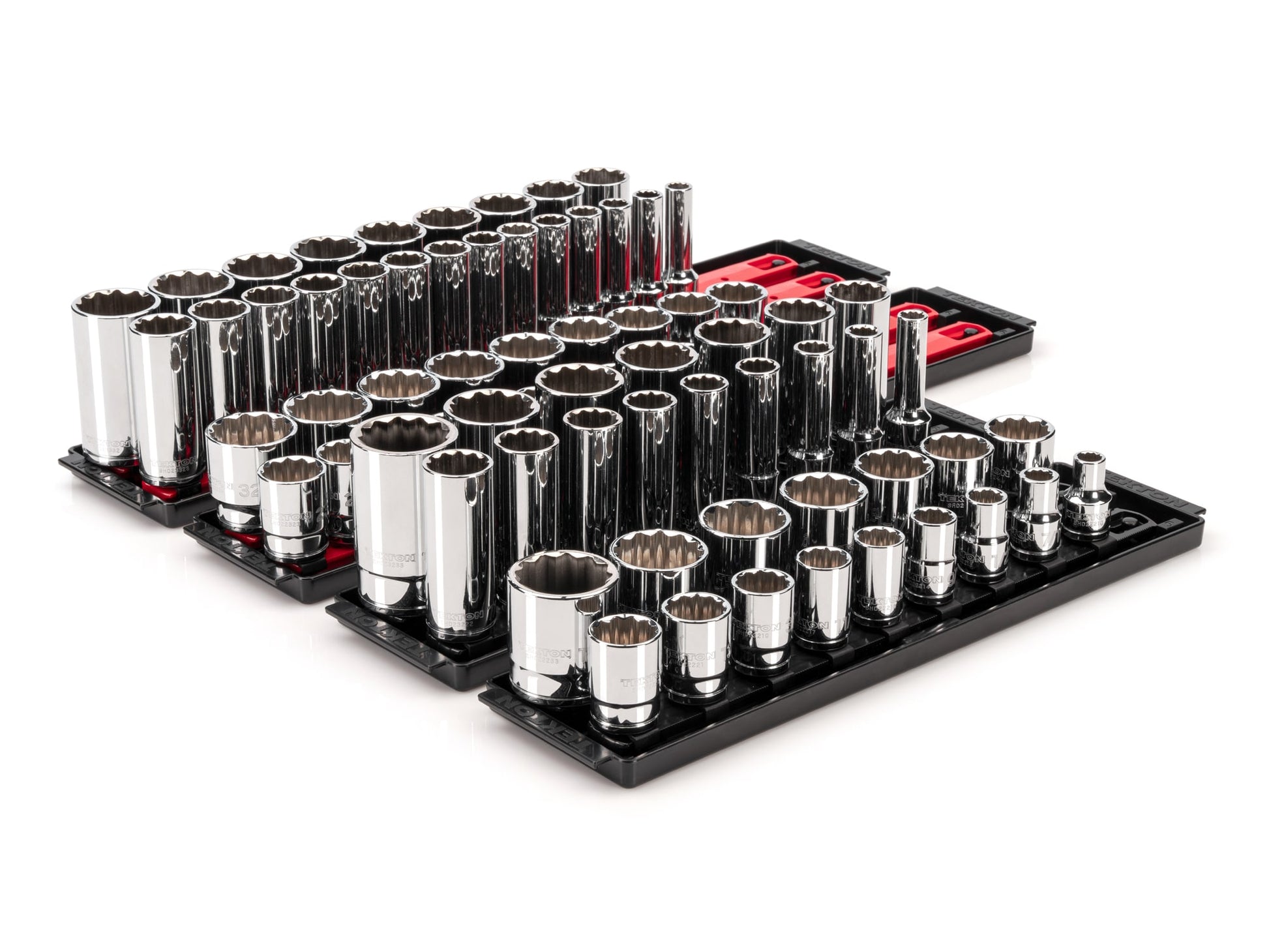 TEKTON 1/2-in Drive Standard (SAE) and Metric Shallow/Deep Socket Set (78-Pieces) SHD92216