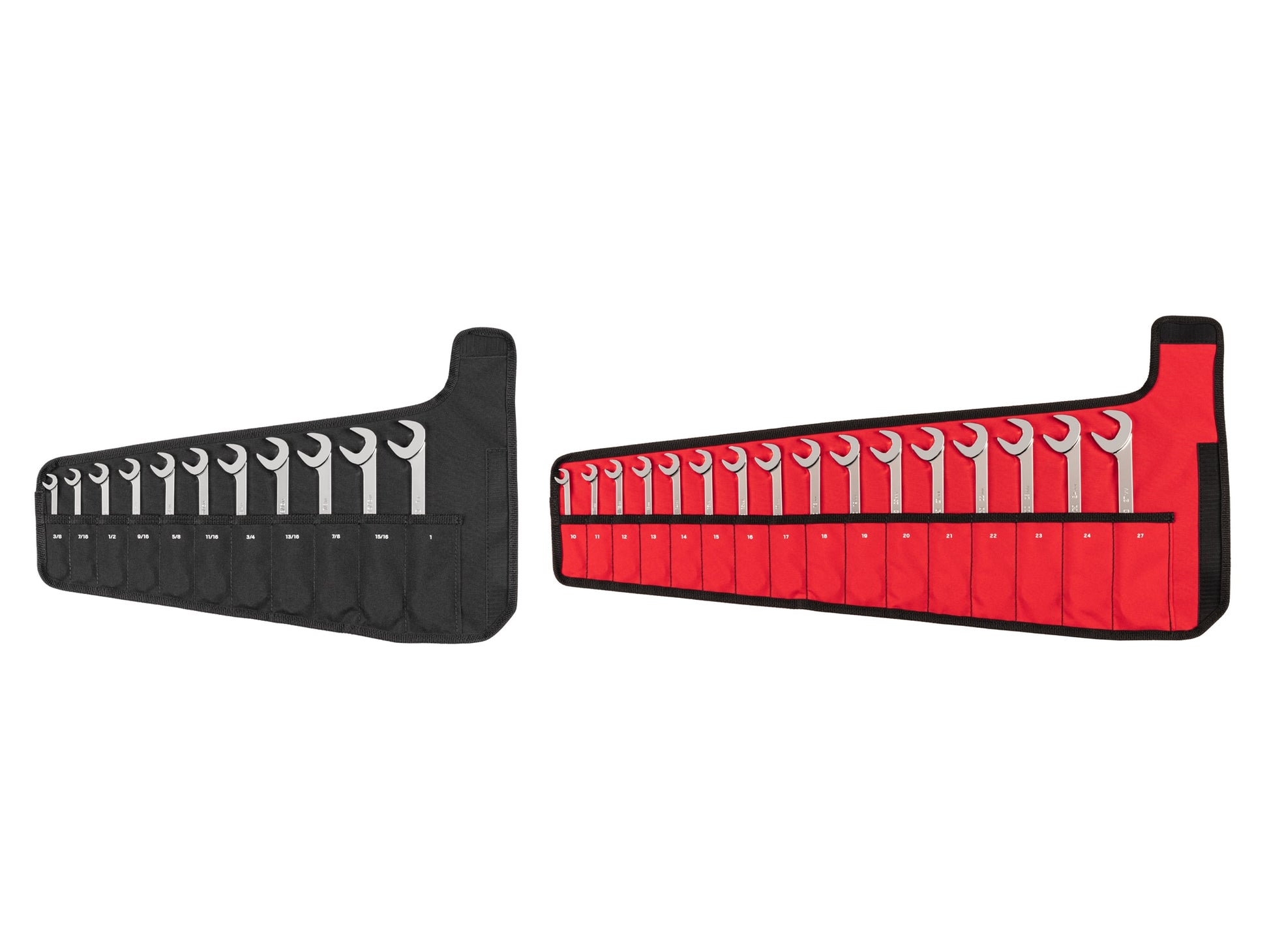 TEKTON 27-Piece Set (Sae) and Metric Angle Open End Wrench Includes Soft Case WAE92302