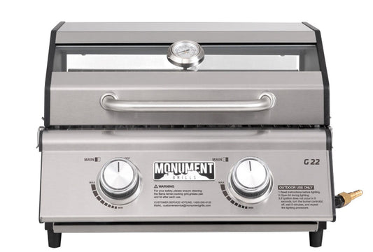 Monument Clearview 200-Sq in Stainless Steel Portable Liquid Propane Grill G22
