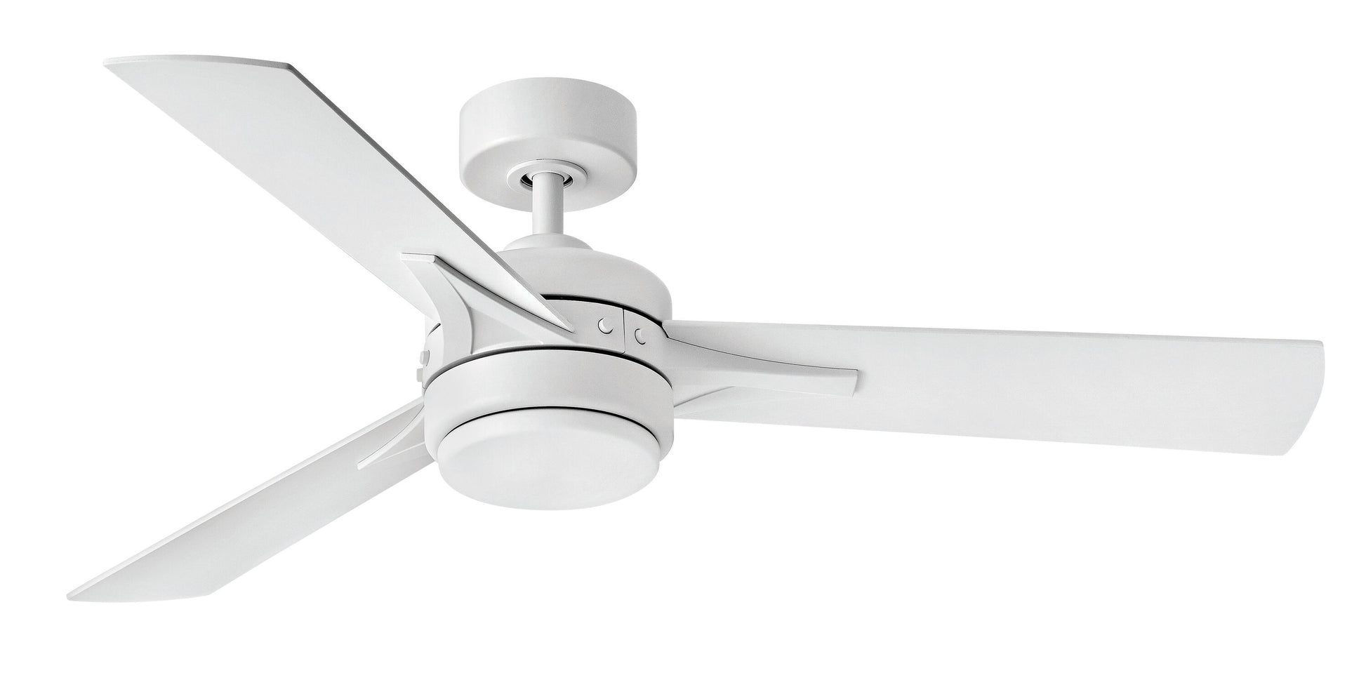 Hinkley Ventus 52-in Matte White Integrated LED Indoor Smart Propeller Ceiling Fan with Light and Remote (3-Blade) 902852FMW-LIA