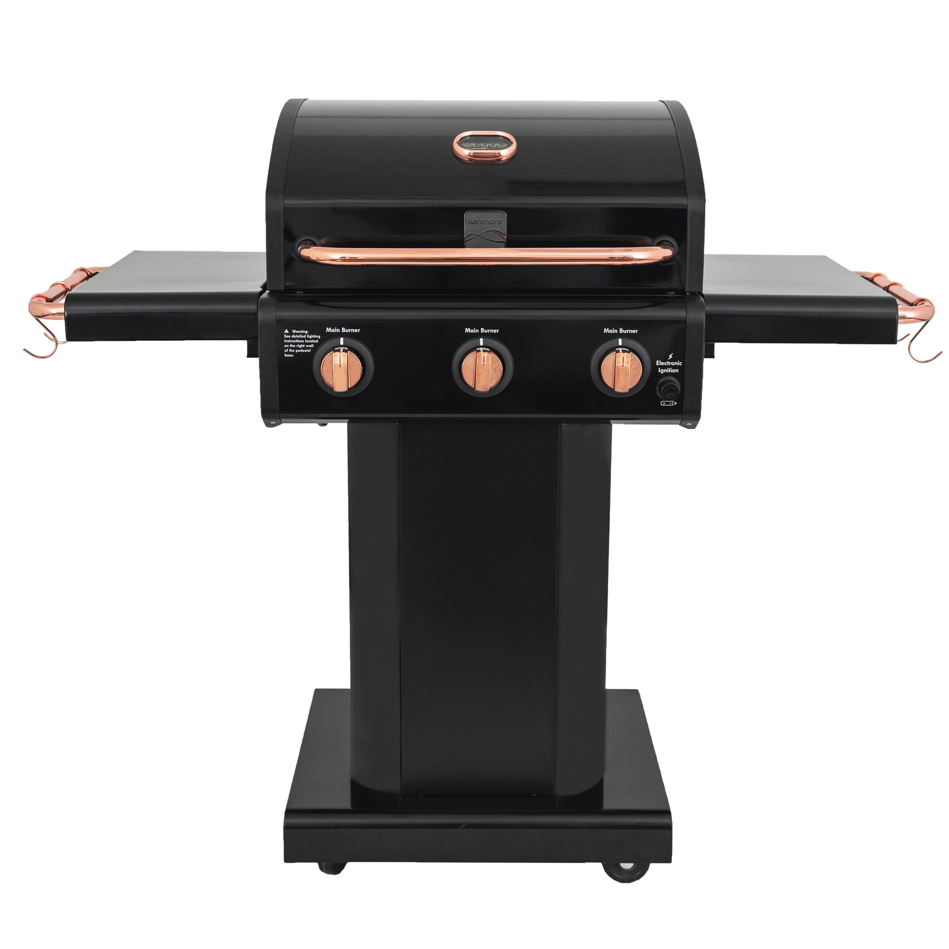 Kenmore Black with Copper Accent 3-Burner Liquid Propane Gas Grill PG-4030400LN-BC