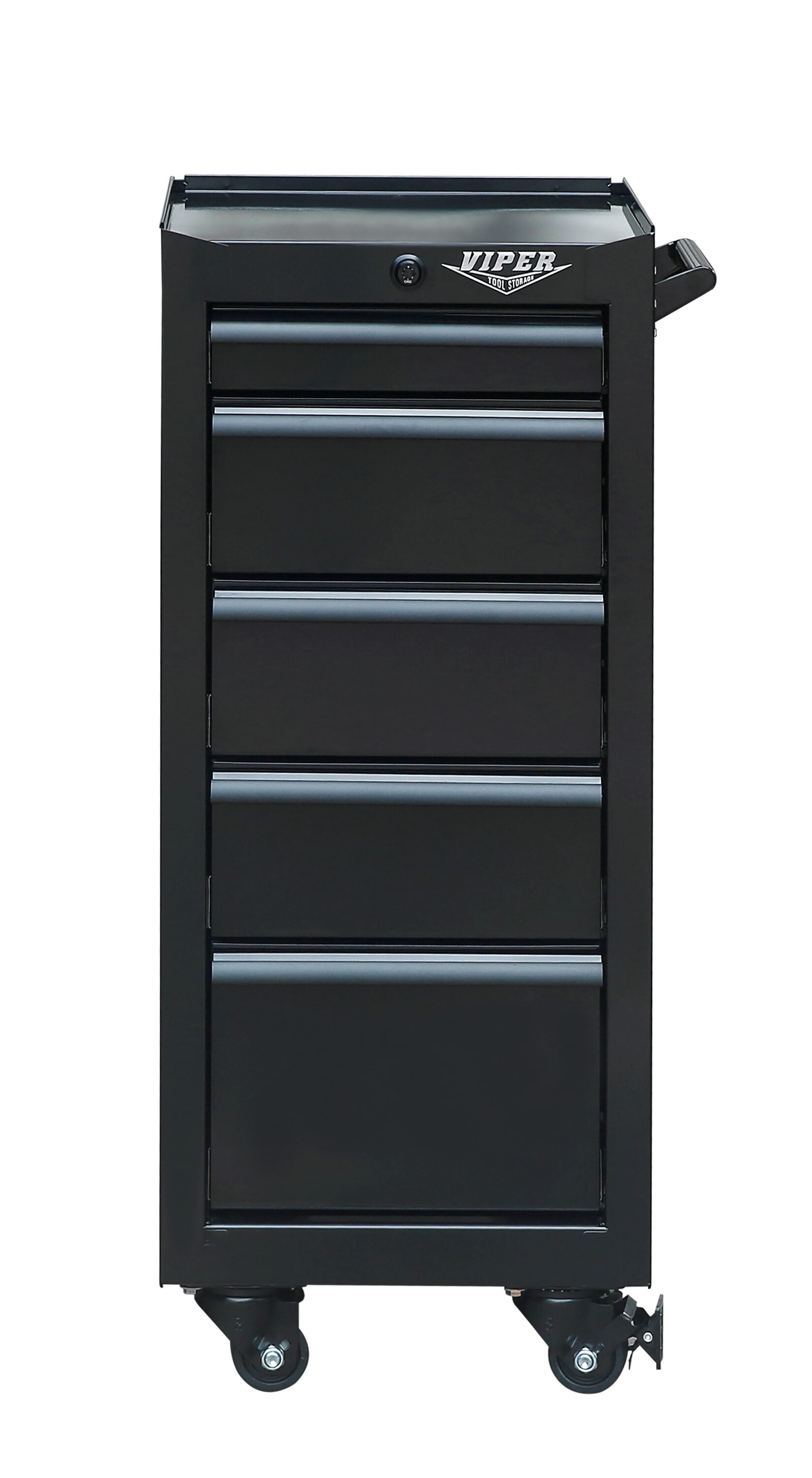 Viper Tool Storage 15.8-in W x 37.3-in H 5-Drawer Steel Rolling Tool Cabinet (Black) V1605BLR
