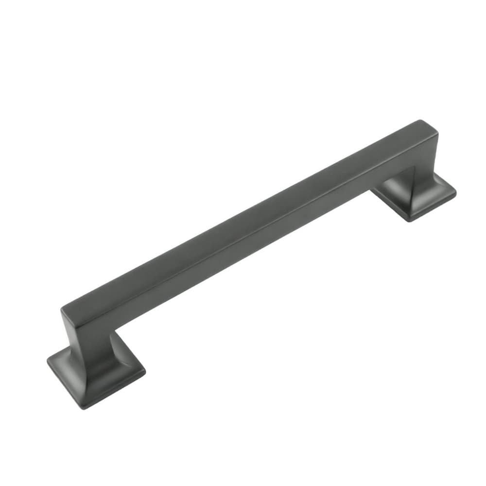 Hickory Hardware Studio 6-5/16-in (160Mm) Center to Center Matte Black Rectangular Handle Drawer Pulls (10-Pack) P3018-MB-10B
