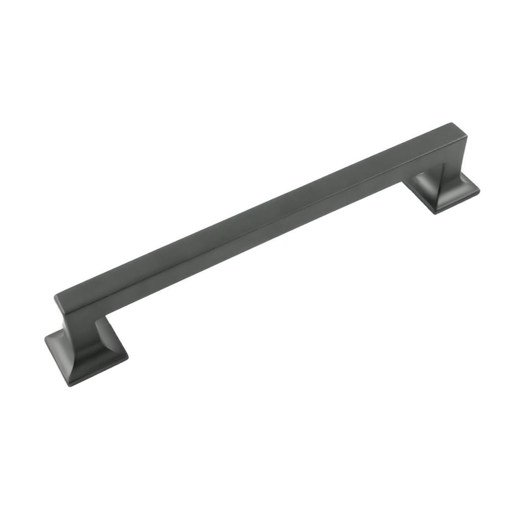 Hickory Hardware Studio 7-9/16-in (192Mm) Center to Center Matte Black Rectangular Handle Drawer Pulls (5-Pack) P3019-MB-5B