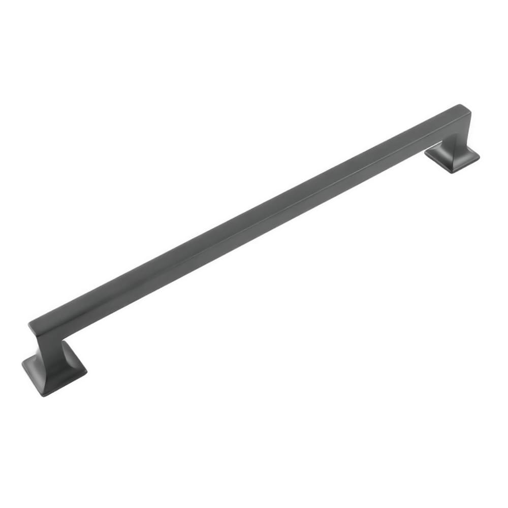 Hickory Hardware Studio 12-in (305Mm) Center to Center Matte Black Rectangular Handle Drawer Pulls (5-Pack) P3027-MB-5B