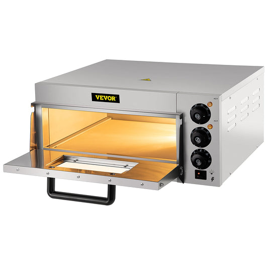 VEVOR Commercial Countertop Pizza Oven Stainless Steel Hearth Electric Outdoor Pizza Oven LXBSKX141110V8IFHV1