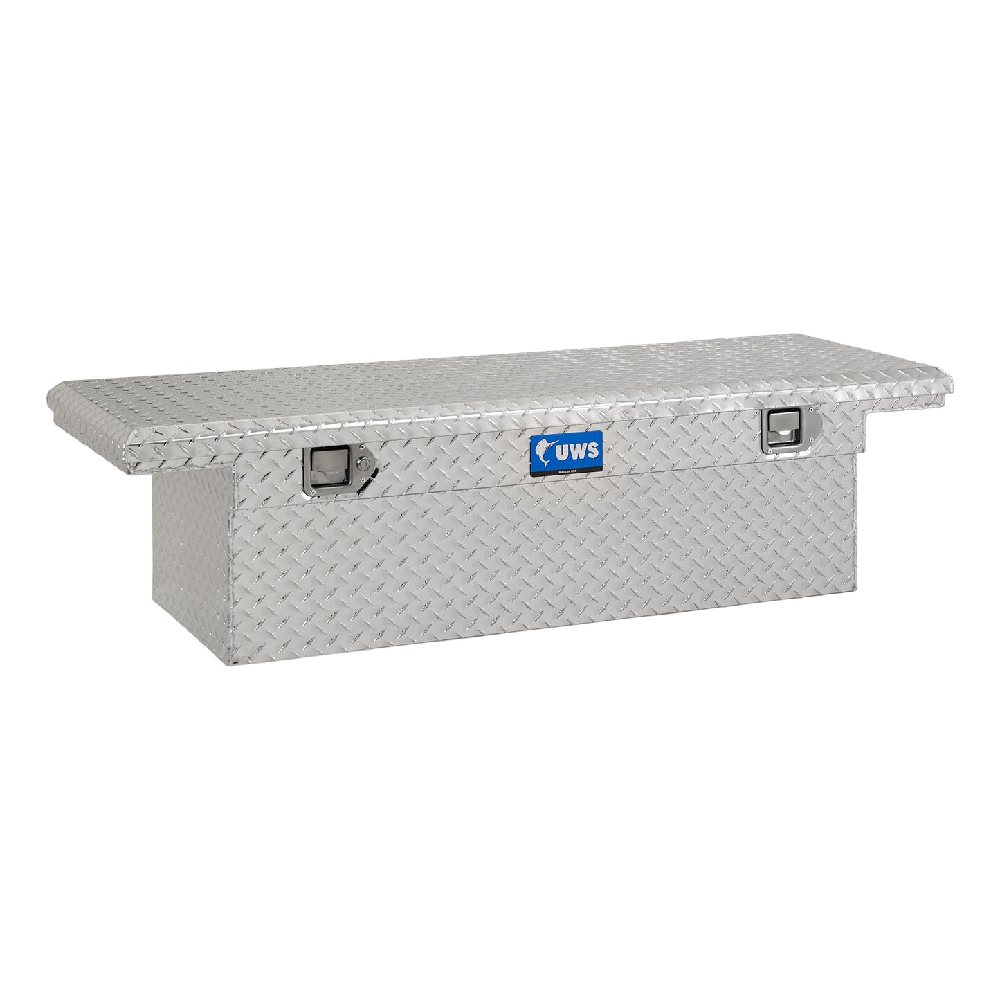 UWS 58.875-in x 20-in x 14.75-in Bright Aluminum Crossover Truck Tool Box EC10141