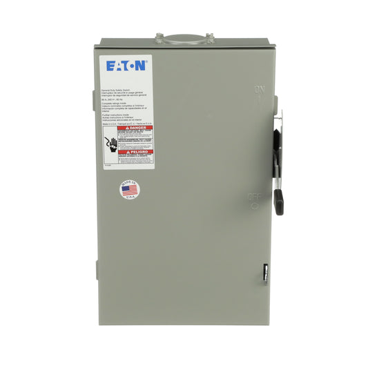 Eaton 60 Amp Single Phase (120V/240V) Non-fusible Outdoor General-duty Safety Switch Disconnect DG222URB