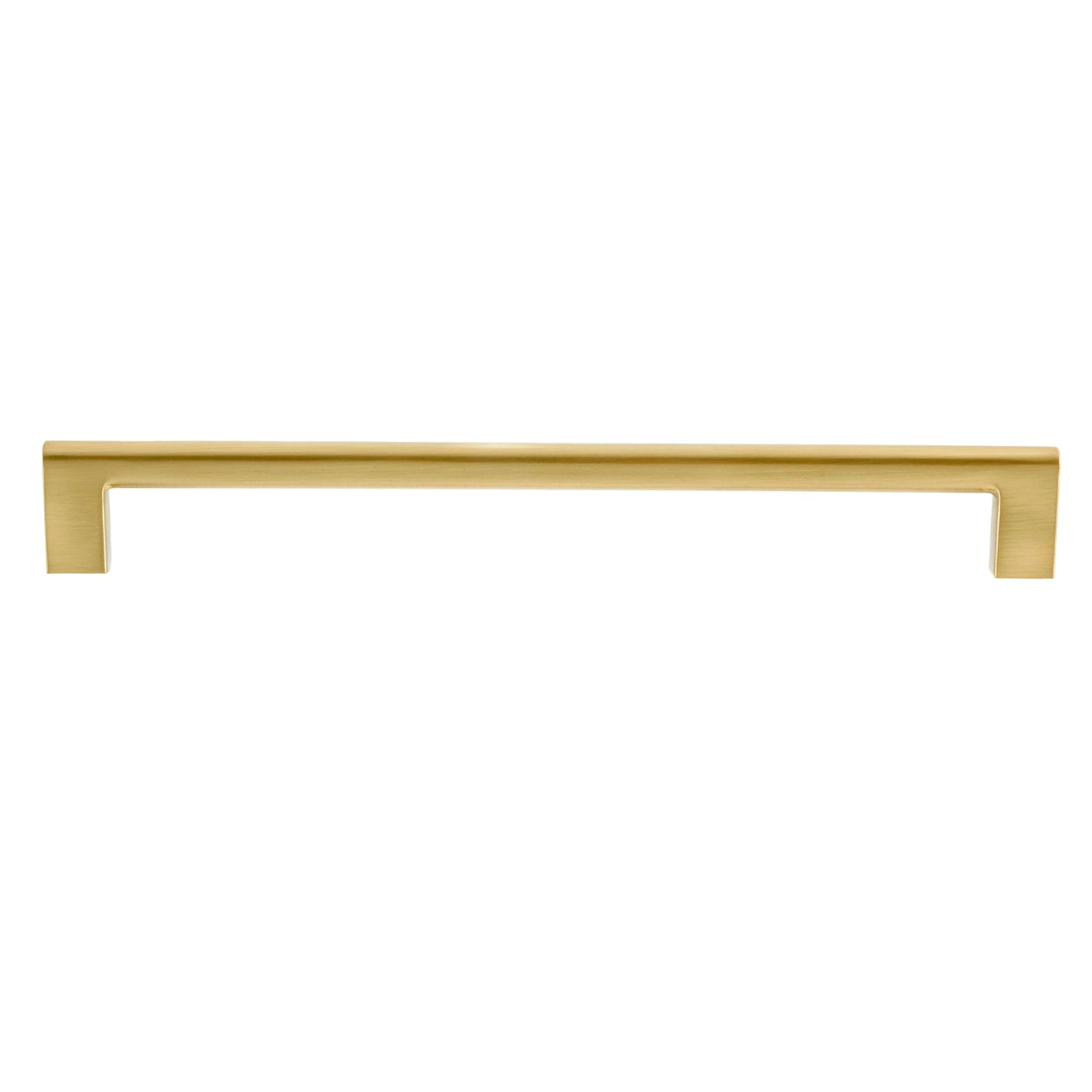 Sumner Street Home Hardware Vail 10-in (256Mm) Center to Center Satin Brass Rectangular Bar Drawer Pulls (10-Pack) RL004968VP