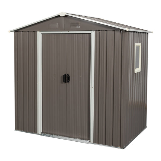 Clihome 5-ft x 6-ft Galvanized steel Storage Shed