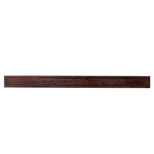 Modern Ember 60-in W x 5-in H x 9-in D Red Mahogany Poplar Hollow Contemporary Fireplace Mantel LOTTA-60-POPS-RMS
