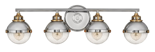 Hinkley Fletcher 32-in 4 -Light Polished Nickel Traditional Vanity light 5663101