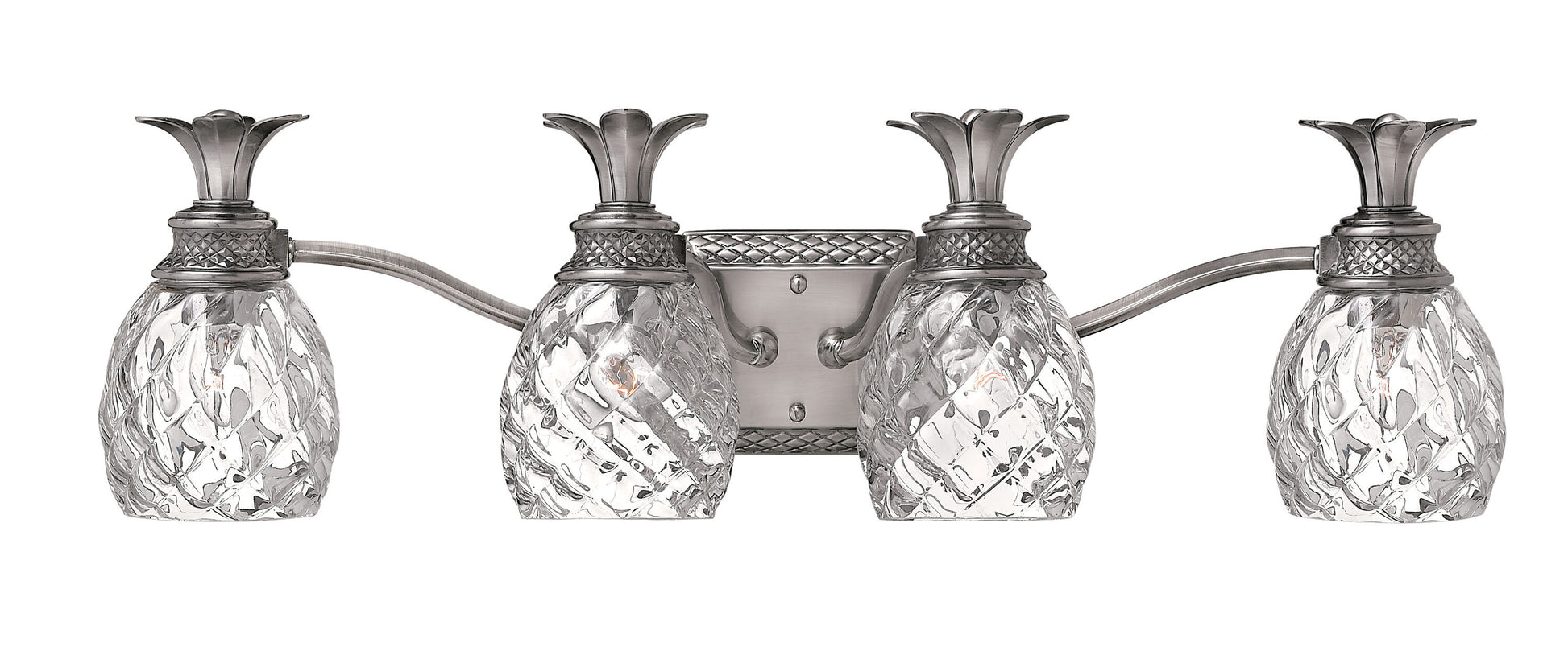 Hinkley Plantation 29-in 4 -Light Antique Nickel Traditional Vanity light 5663020