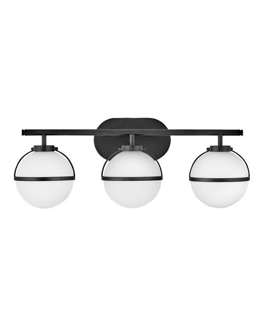 Hinkley Hollis 24-in 3 -Light Matte Black Modern/contemporary Vanity light 5662912