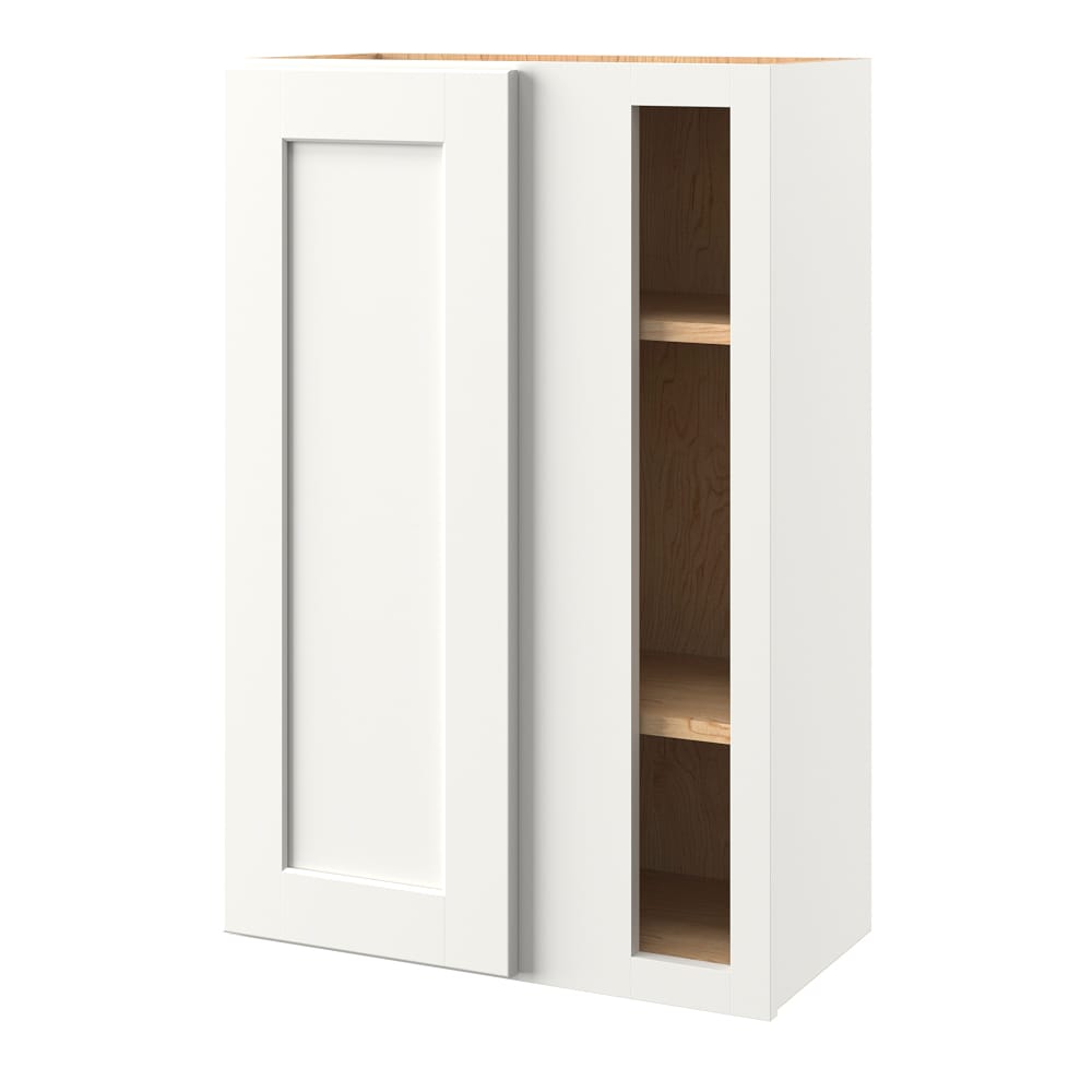 allen + roth Aveley 24-in W x 36-in H x 12-in D Linen Blind Corner wall Fully assembled Cabinet (Flat Panel Shaker)
