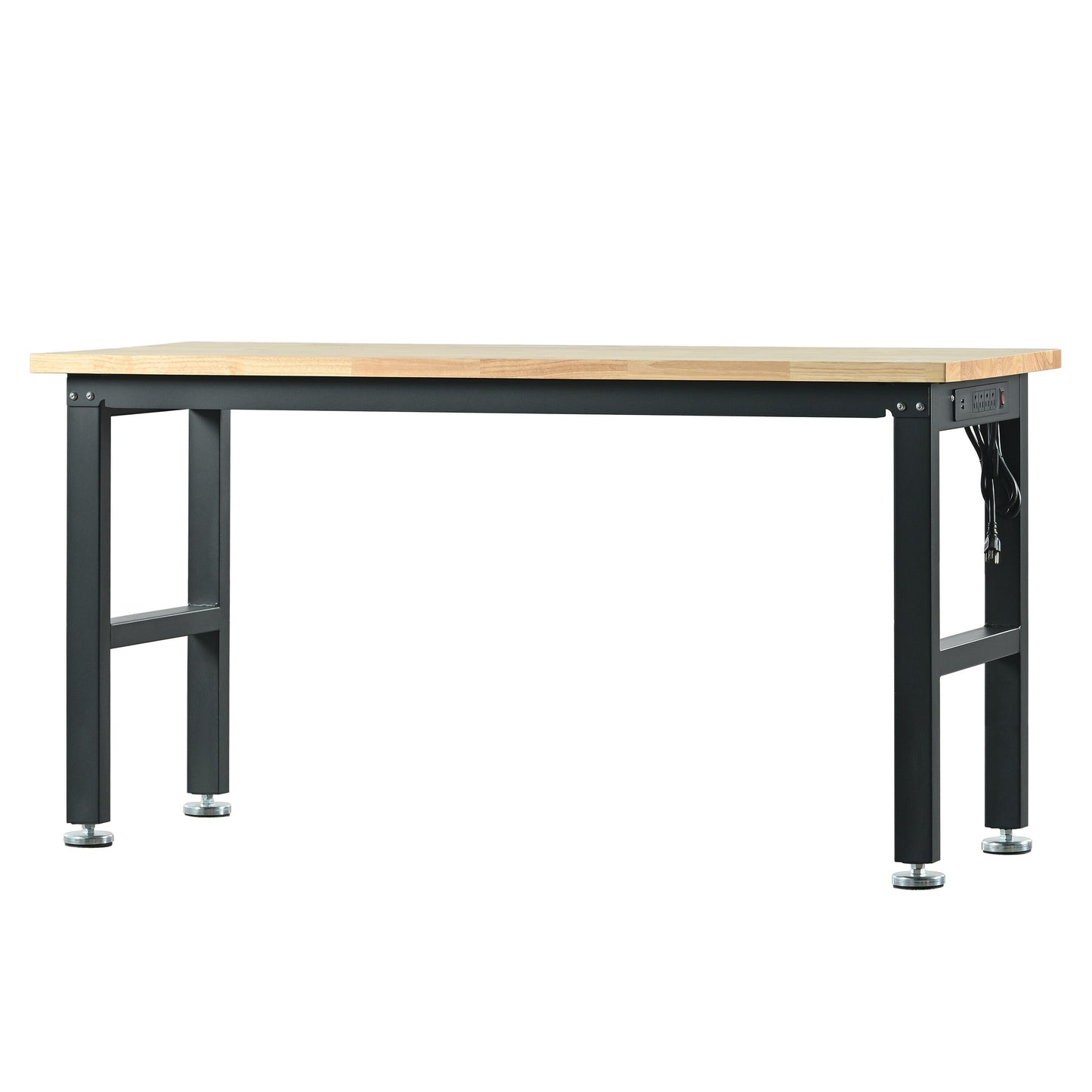 Wrightmaster 48.03-in L x 37.01-in H Wood and Black Wood Adjustable Height Portable Work Bench Top BLDJ015