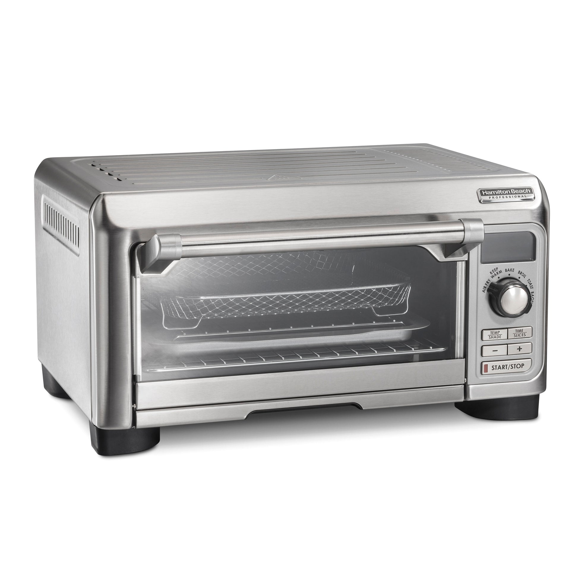 Hamilton Beach Professional 4-Slice Stainless Steel Convection Toaster Oven Automatic Shut-off (1500-Watt) 31241