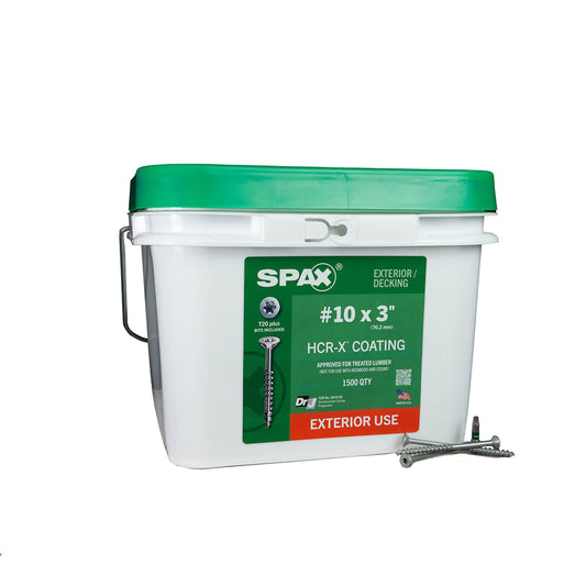 SPAX #10 x 3-in Double-barrier Multi-Material Exterior Wood Screws (1500-Per Box) 3191670500750