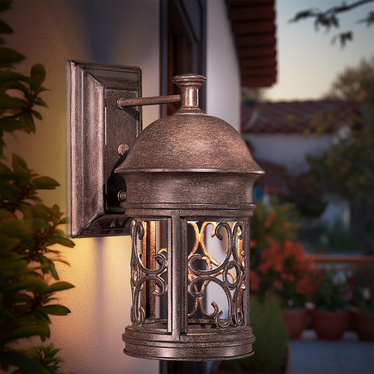 Minka Lavery Sage Ridge 1 -Light 12.75-in H Black Hardwired Dark Sky Outdoor Wall Light 1664932