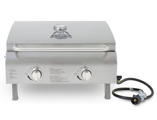 Pit Boss Silver 2-Burner Liquid Propane Gas Grill 75275