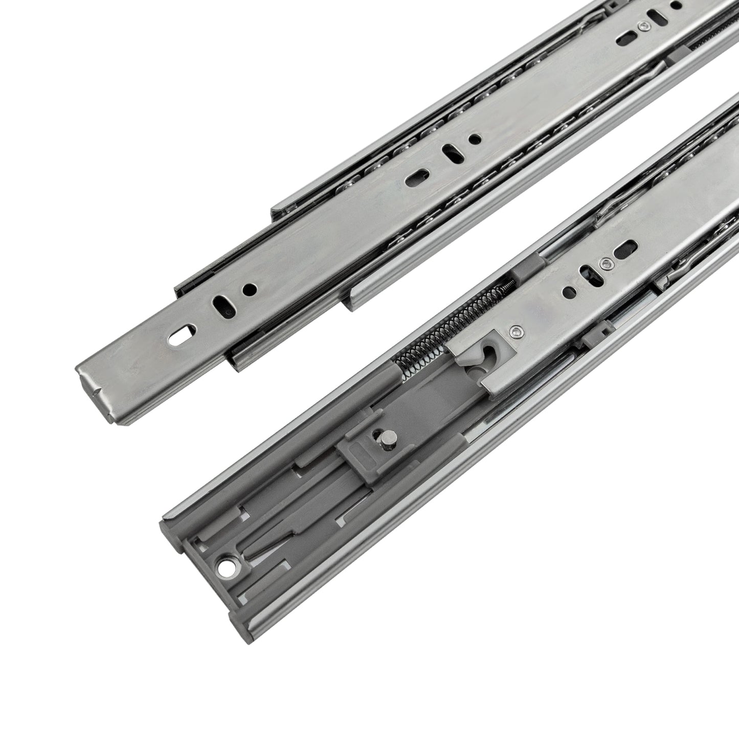 Hickory Hardware 14-in Full Extension Soft Close Side Mount 100-lb Load Capacity Heavy Duty Silver Drawer Slide (5-Pieces) P1055/14-2C-5B
