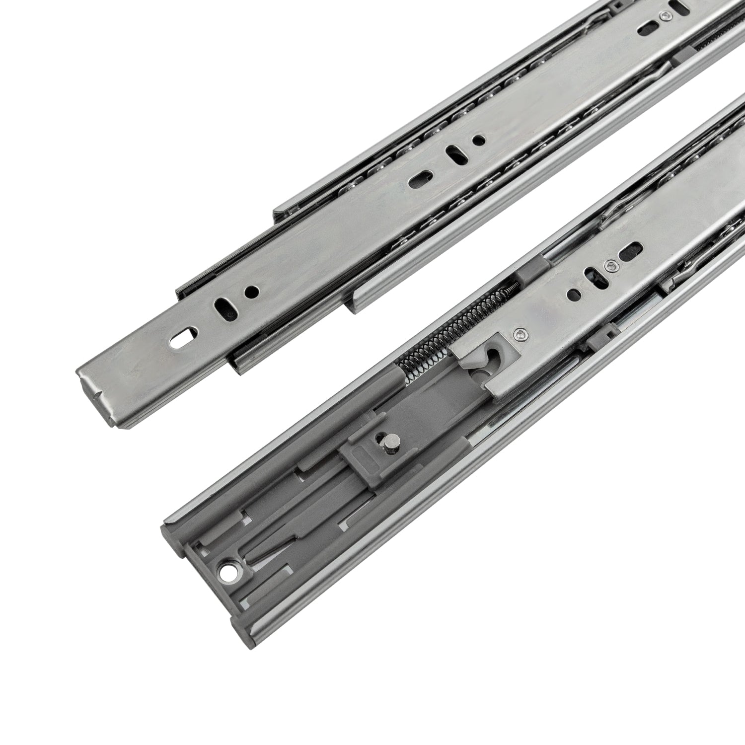 Hickory Hardware 18-in Full Extension Soft Close Side Mount 100-lb Load Capacity Silver Drawer Slide (5-Pieces) P1055/18-2C-5B