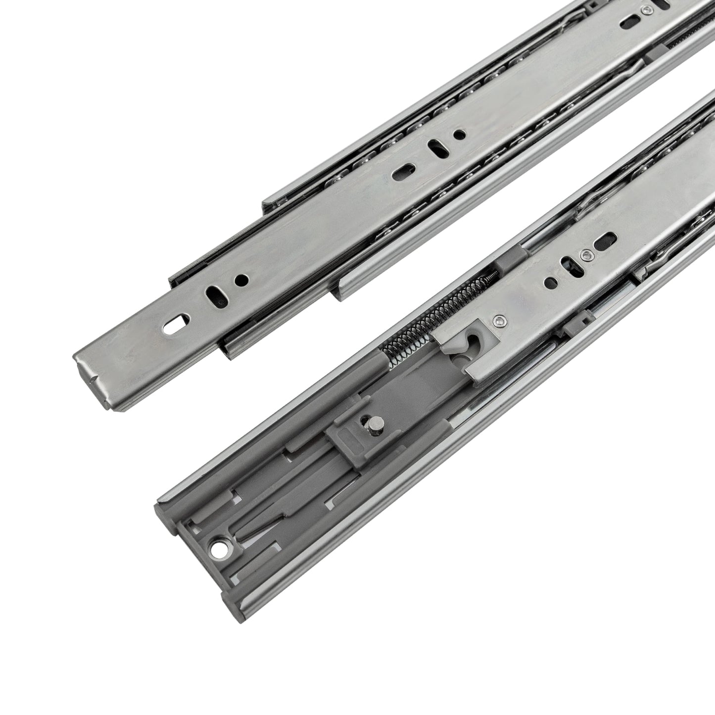 Hickory Hardware 20-in Full Extension Soft Close Side Mount 100-lb Load Capacity Heavy Duty Silver Drawer Slide (5-Pieces) P1055/20-2C-5B