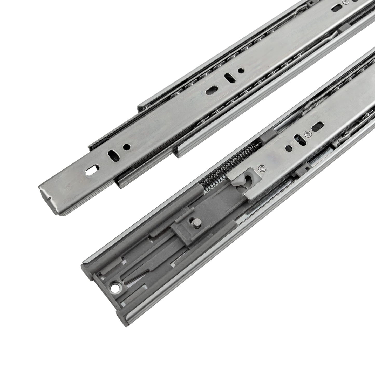 Hickory Hardware 22-in Full Extension Soft Close Side Mount 100-lb Load Capacity Heavy Duty Silver Drawer Slide (5-Pieces) P1055/22-2C-5B