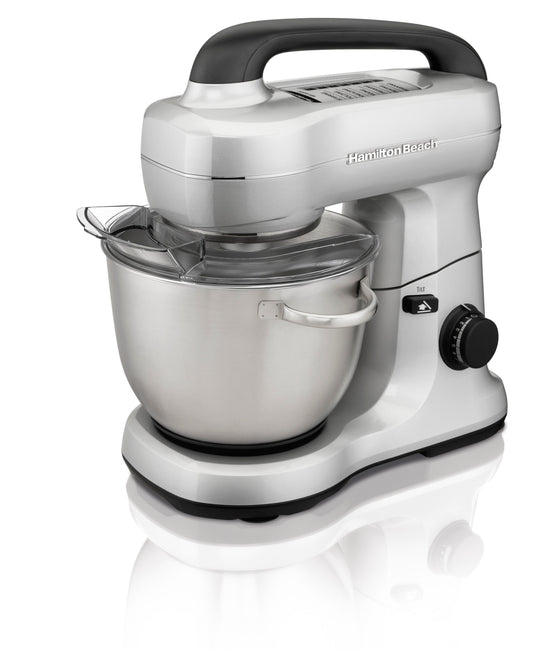 Hamilton Beach Silver 4-Quart Tilt-head Stand Mixer 63392G