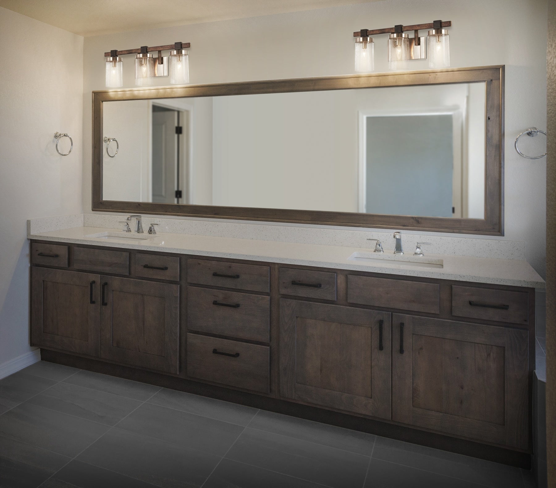 Minka Lavery Bridlewood 22.5-in 3 -Light Multiple finishes Multiple colors Farmhouse Vanity light 1640807