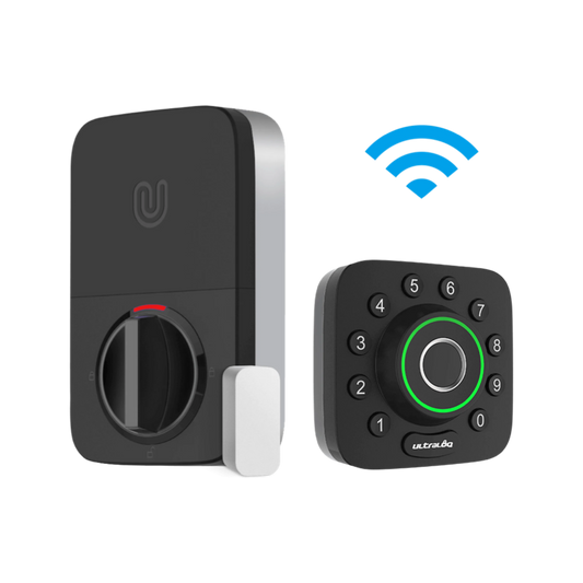 Ultraloq Black Single-Cylinder Deadbolt with Smartkey and Built-In Wifi U-BOLLT-PRO-WIFI-B
