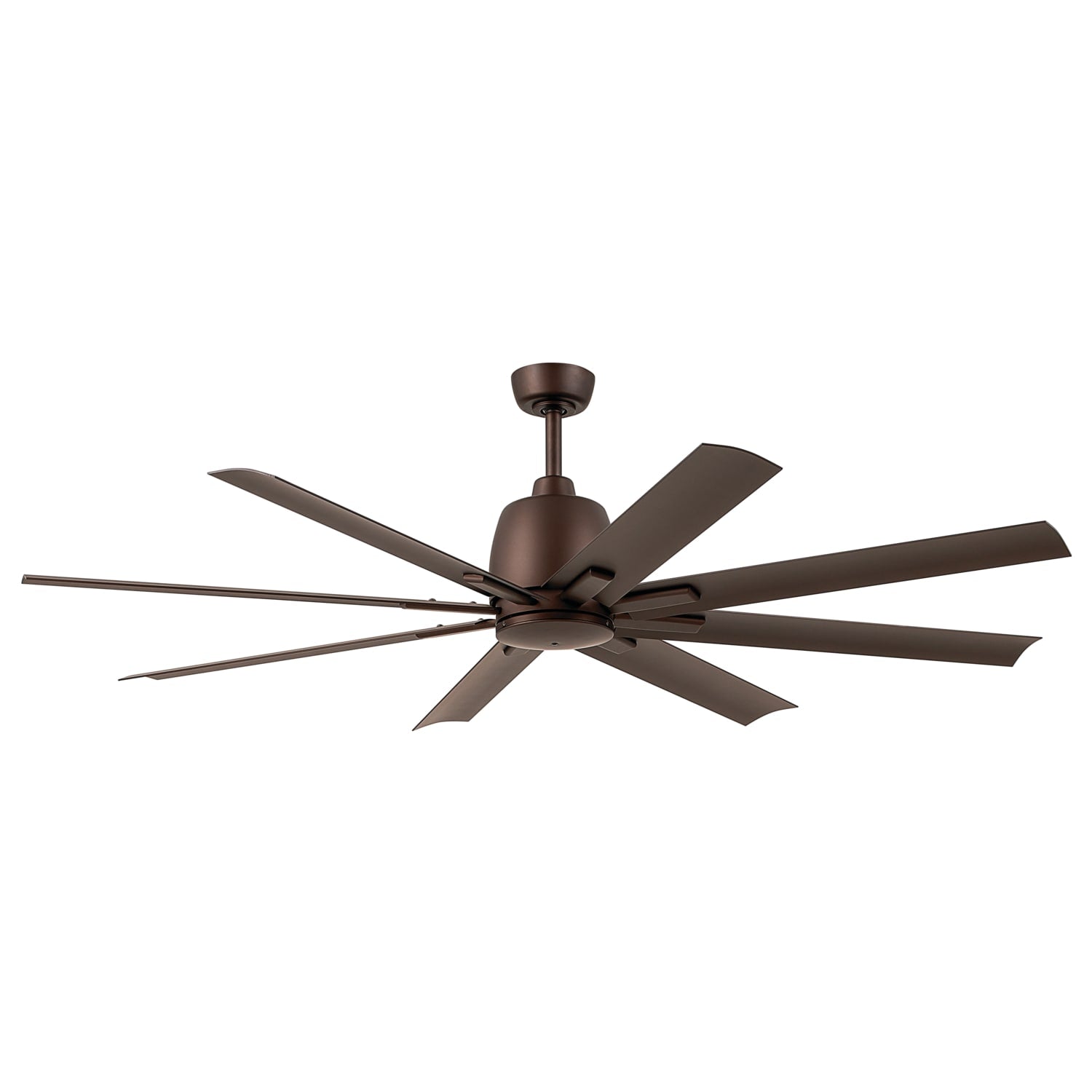 Kichler Breda 65-in Outdoor Satin Natural Bronze with Satin Natural Bronze Blades Ceiling Fan Without Light - Remote Included ( 8 -Blade ) 5648879