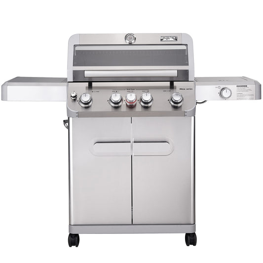 Monument Mesa Stainless Steel 5-Burner Liquid Propane Infrared Gas Grill with 1 Side Burner M405BZ