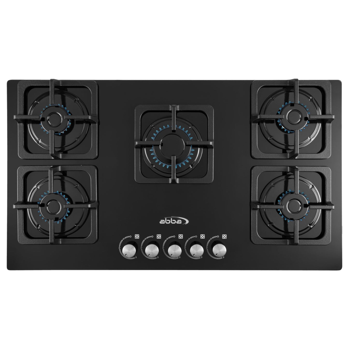 ABBA 36-in Gas Cooktop 6-in/8-in Burner Grate (Black Tempered Glass)
