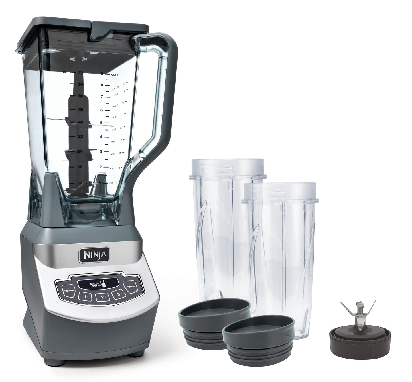 Ninja 72-oz 1100-Watt 4-Speed Countertop Blender (Grey) BL660