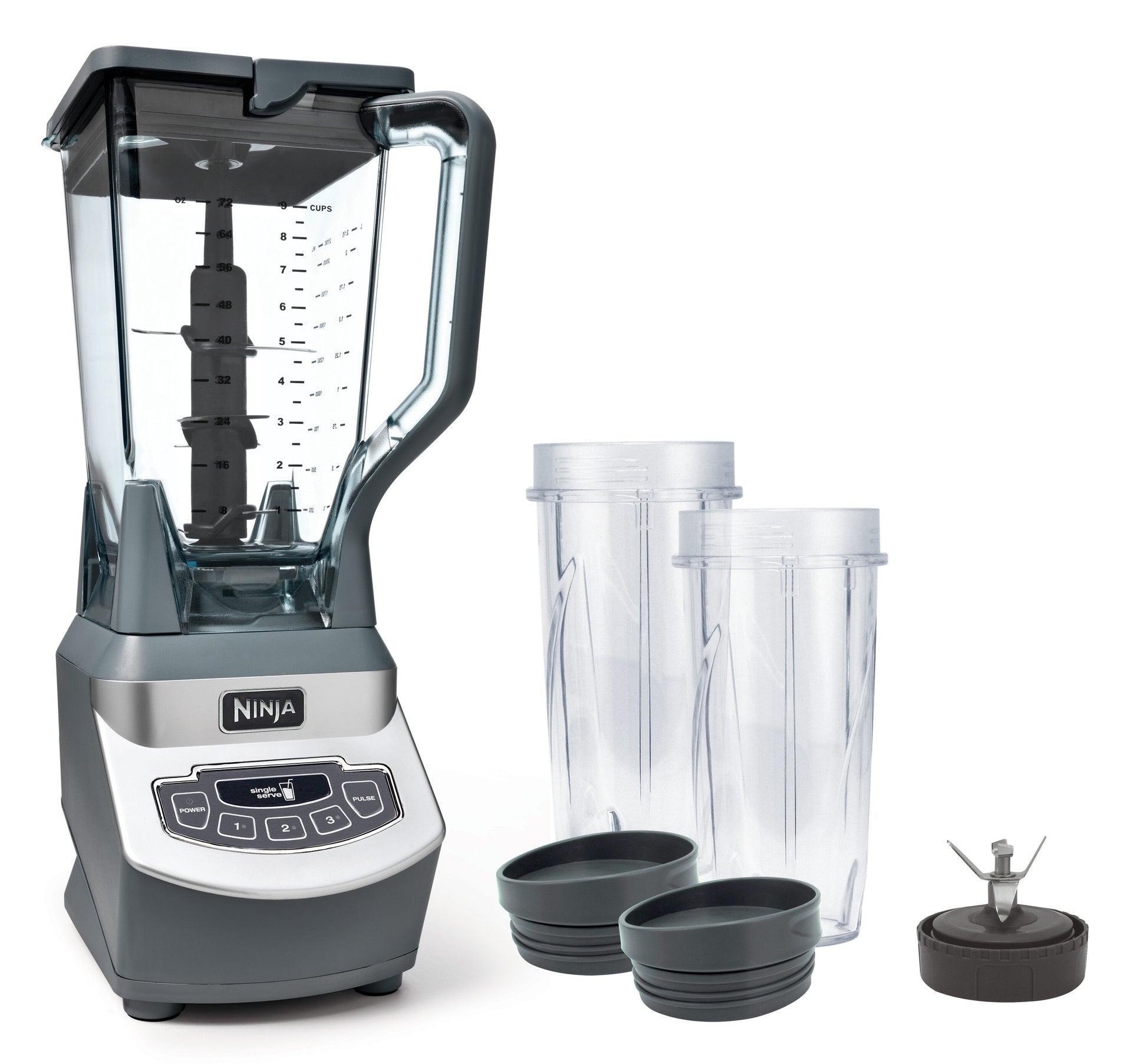 Ninja 72-oz 1100-Watt 4-Speed Countertop Blender (Grey) BL660