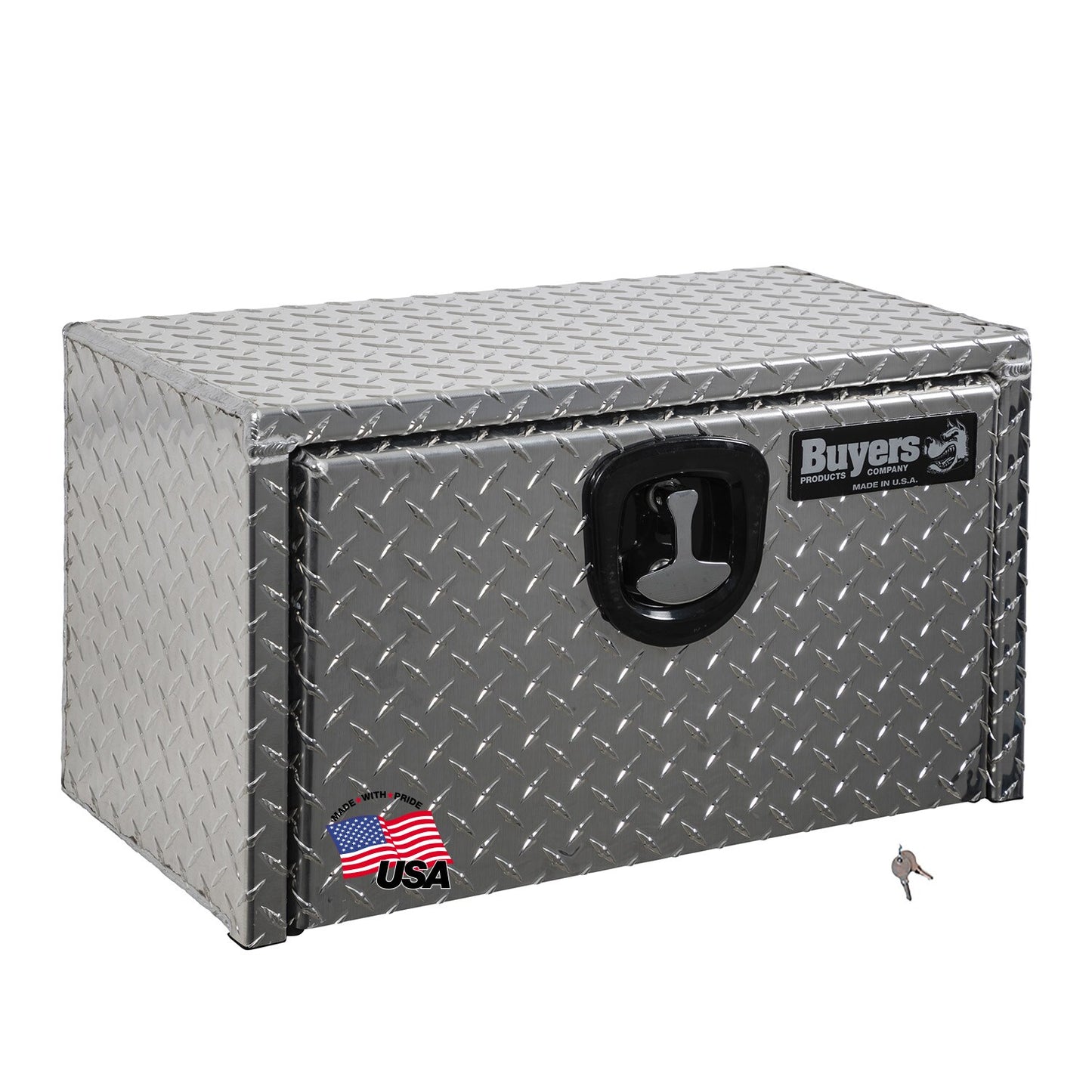 Buyers Products 16-in x 12-in x 14-in Diamond Tread Aluminum Underbody Truck Tool Box