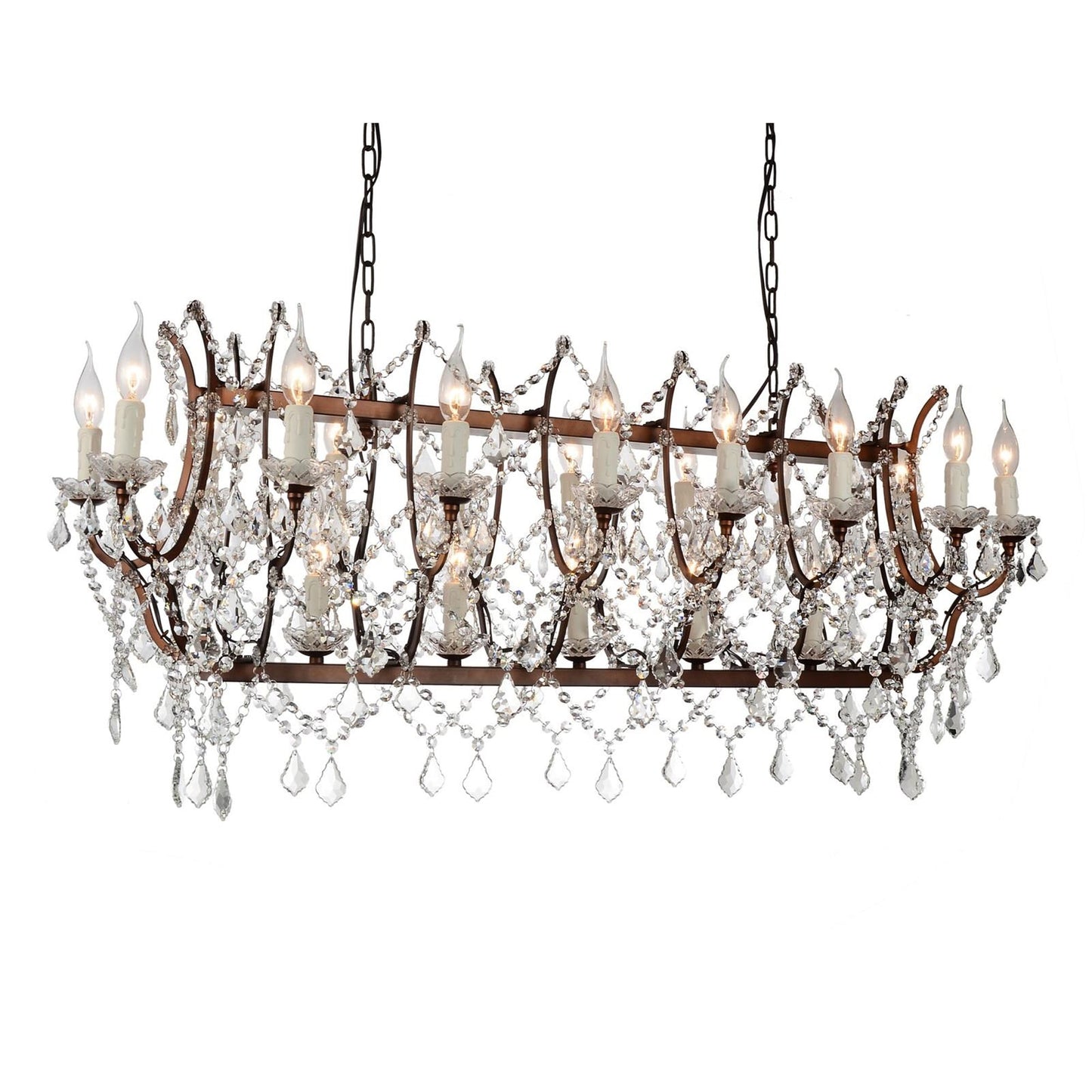 CWI Lighting Phraya 21 -Light Brown Modern/contemporary For Use in Bathrooms, Bedrooms, Dining Rooms, Foyers, Kitchens, Living Rooms Chandelier