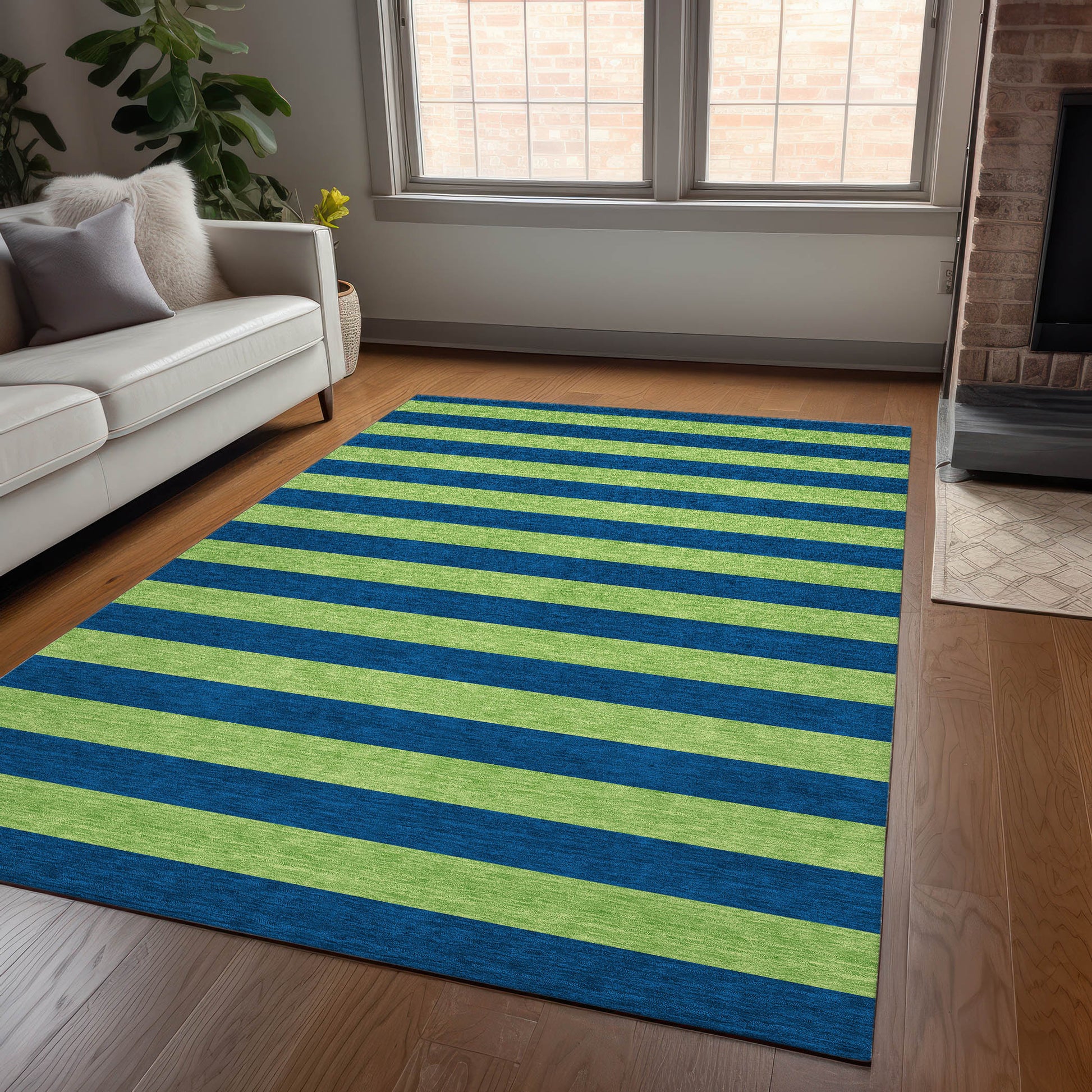 Addison Rugs Chantille ACN530NA 10 x 14 (ft) Navy Rectangular Indoor/Outdoor Abstract Machine washable Area rug
