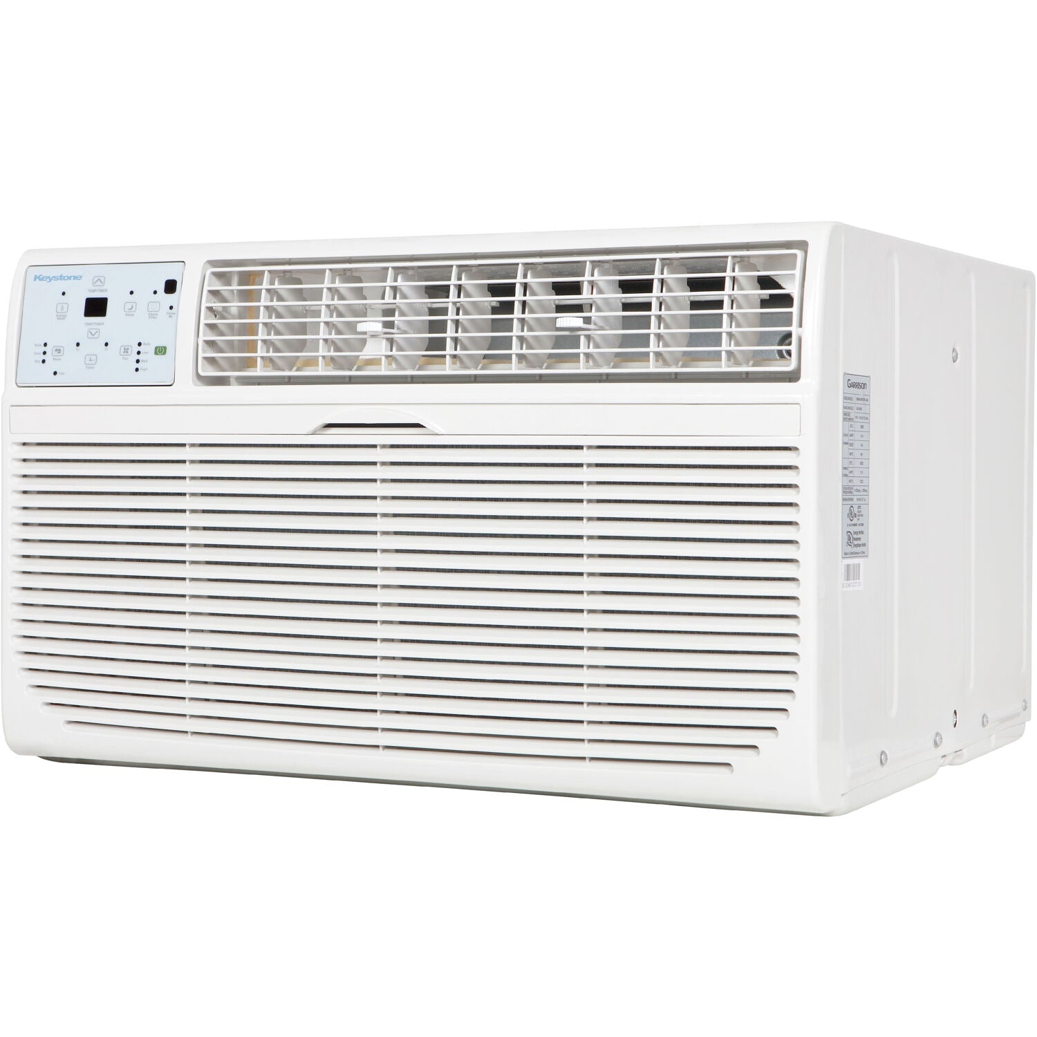 Keystone 8000-BTU 350-sq ft 115-Volt White Through-the-wall Air Conditioner Heater Included with Remote KSTAT08-1HC