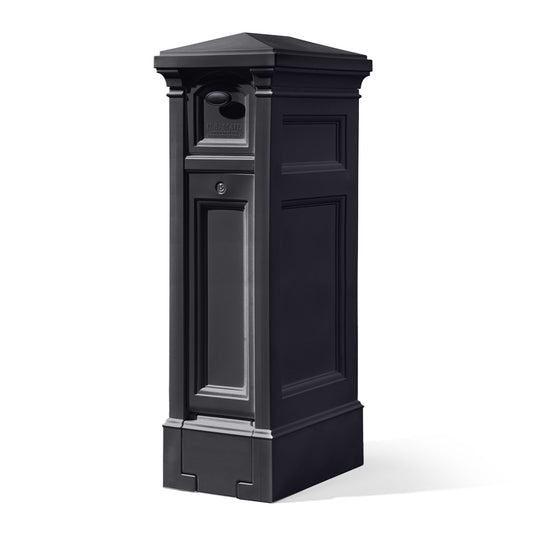 Step2 Post Mount Black Plastic Extra Large Lockable Mailbox 5005BL