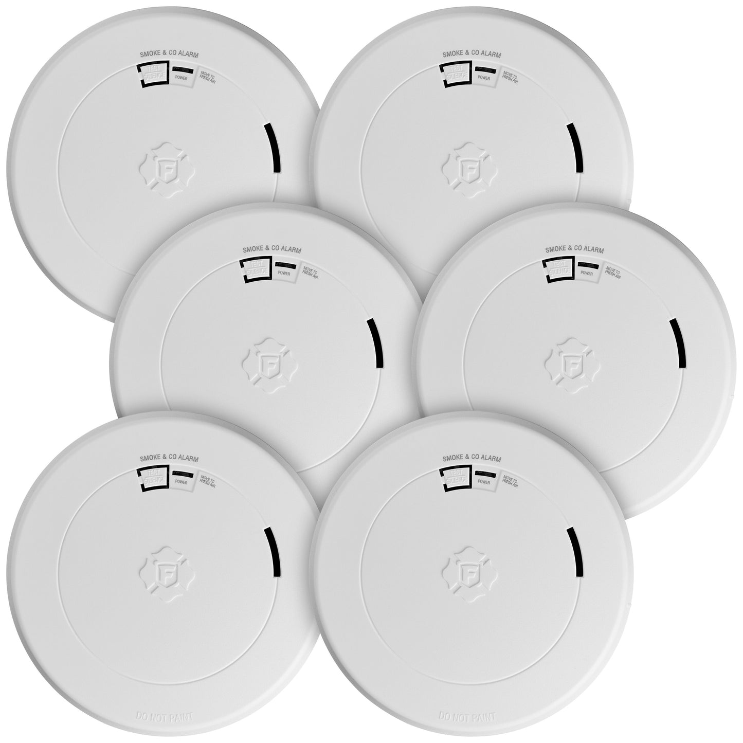 First Alert BRK 10-Year Battery 6-Pack Battery-operated Combination Smoke and Carbon Monoxide Detector 1046801