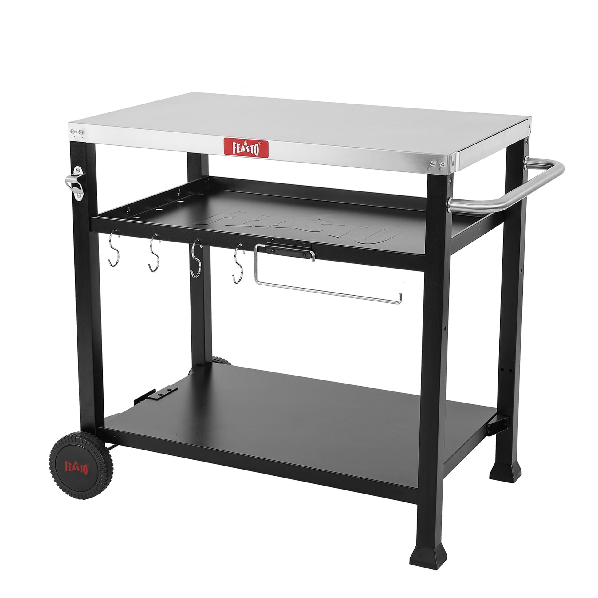 Feasto 734401B Stainless Steel Grill Cart 734401B