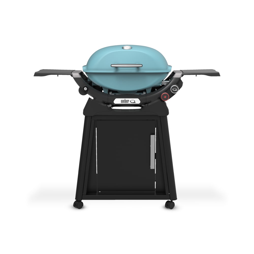 Weber Q 2800N+ 320-Sq in Sky Blue Portable Liquid Propane Grill 1500394