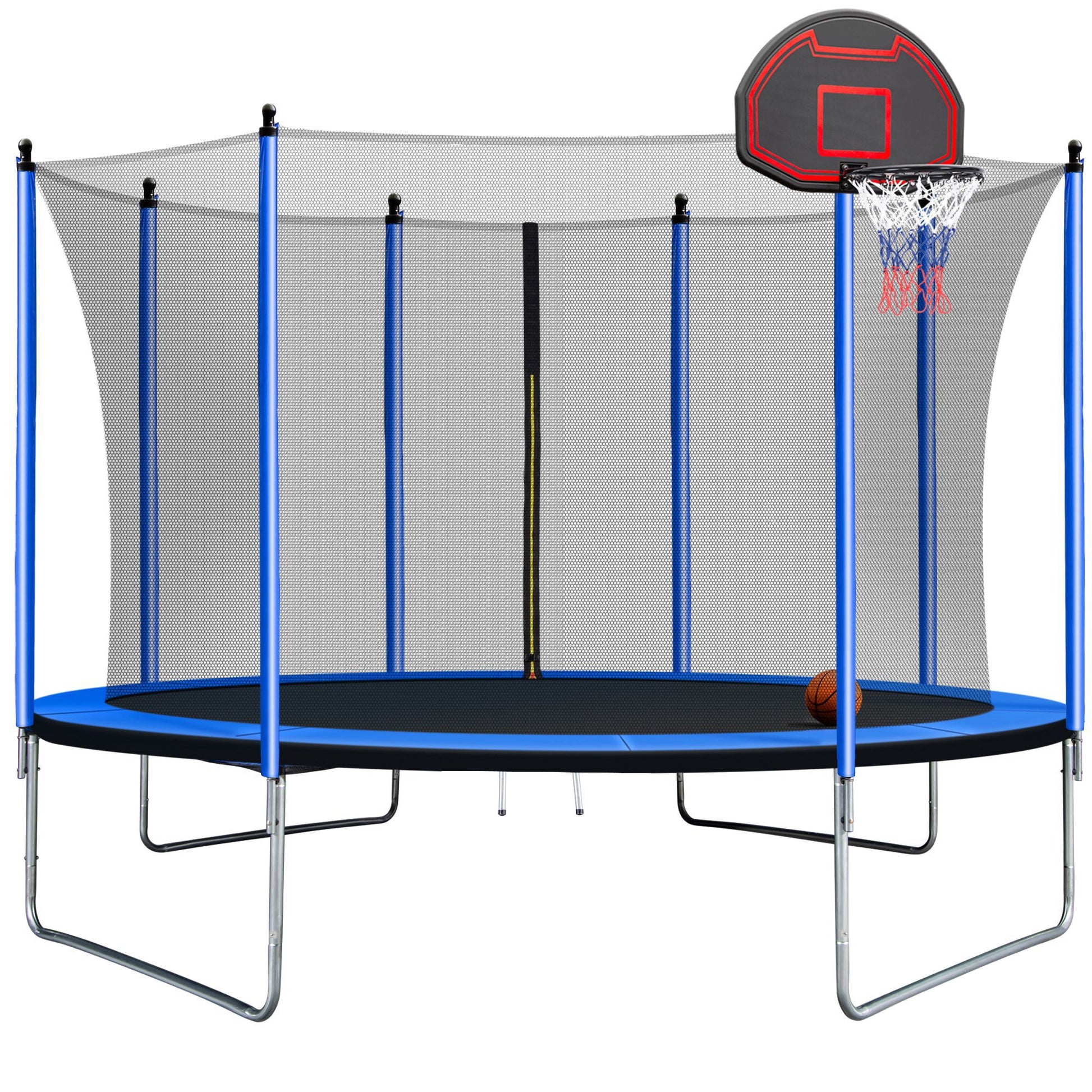 Miki Shinly Trampoline 10-ft Round Kids in Blue