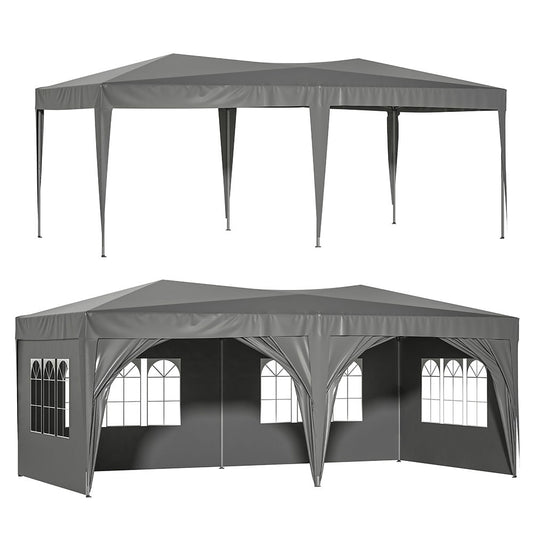 Runesay 20-ft x 10-ft Rectangle Grey Party canopy