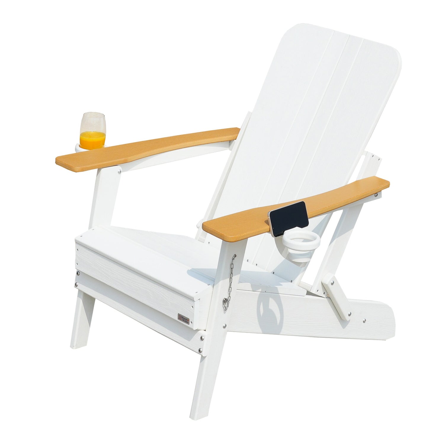 Direct Wicker Rosy white Wood Frame Stationary Conversation Chair with Solid Seat