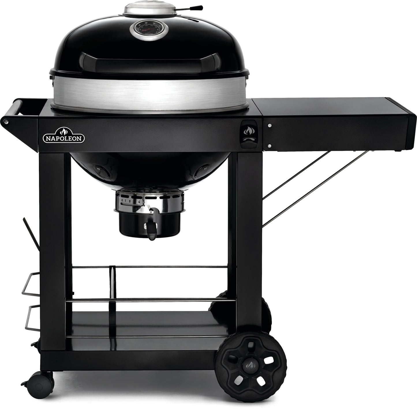 NAPOLEON PRO22 Cart Model 21.5-in W Black/Porcelain Cart Charcoal Grill PRO22K-CART-3