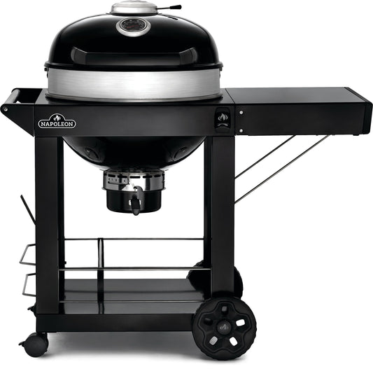 NAPOLEON PRO22 Cart Model 21.5-in W Black/Porcelain Cart Charcoal Grill PRO22K-CART-3