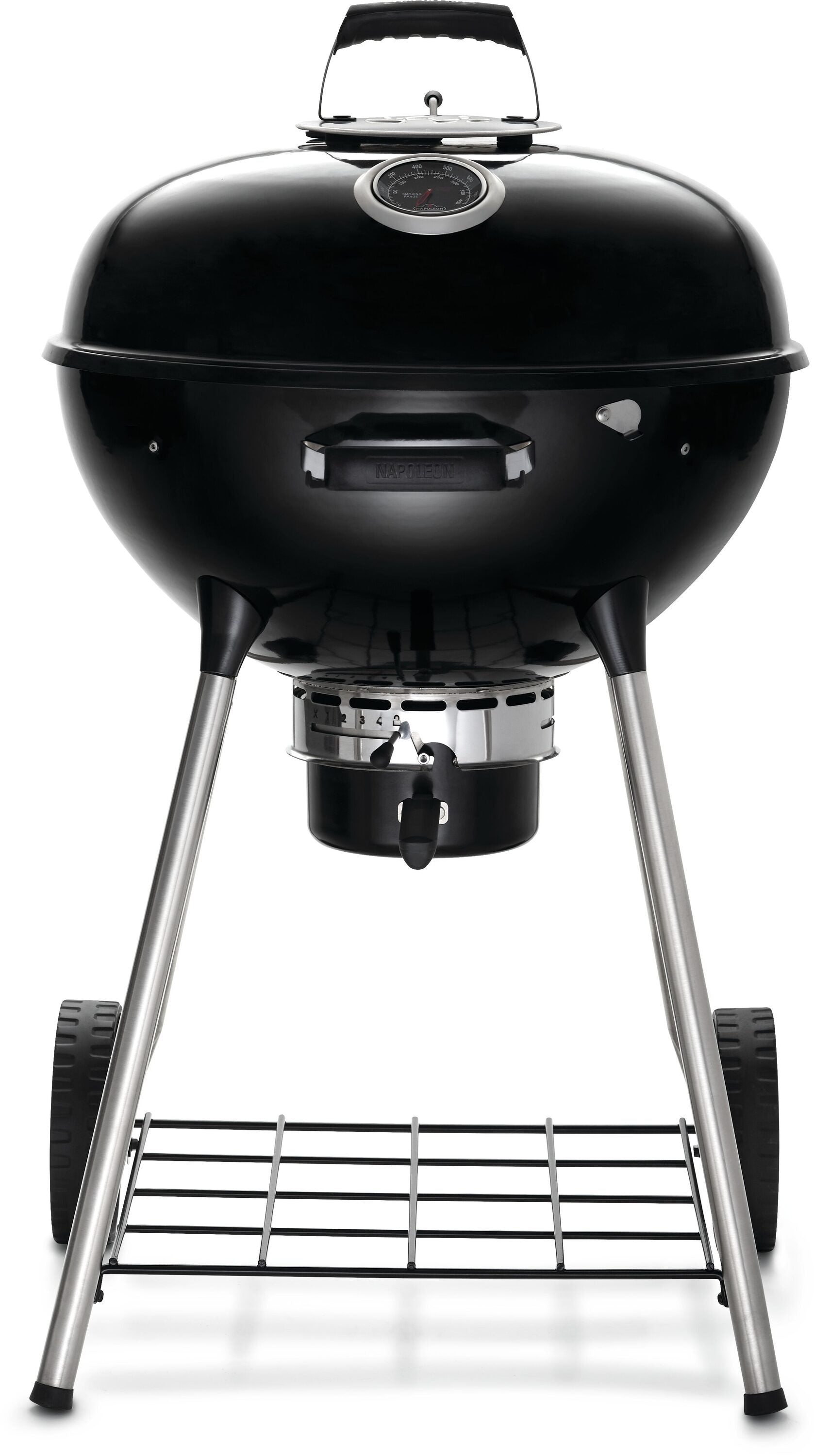 NAPOLEON NK22 Leg Series 21.5-in W Black/Porcelain Kettle Charcoal Grill NK22K-LEG-3